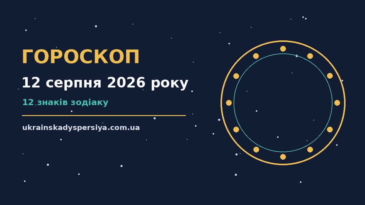 Гороскоп на 12 серпня 2026 року: час рішень для всіх знаків для впевненого початку дня