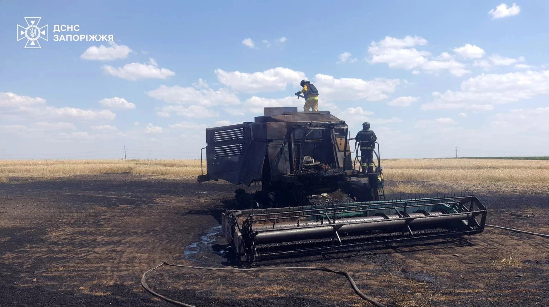 У Запорізькому районі FPV-дрон поранив двох комбайнерів під час збирання врожаю