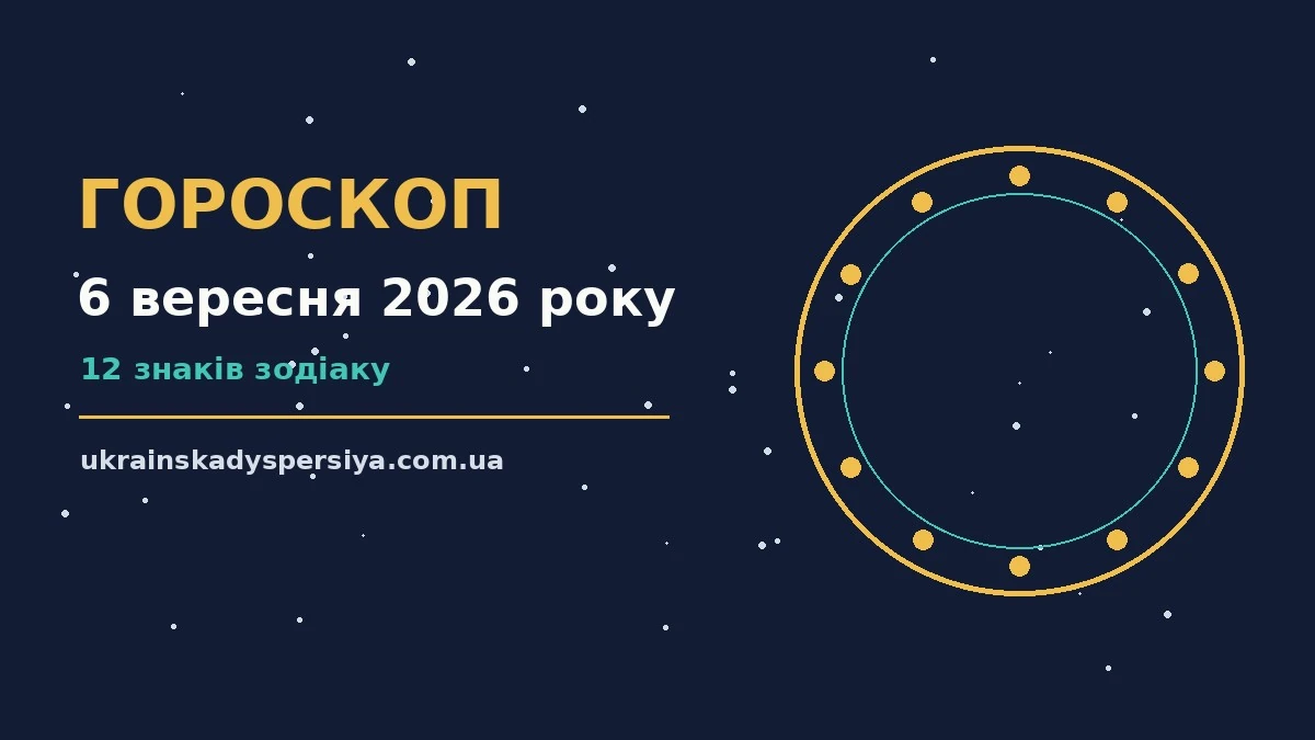 Гороскоп на 6 вересня 2026 року: час рішень для всіх знаків для впевненого початку дня