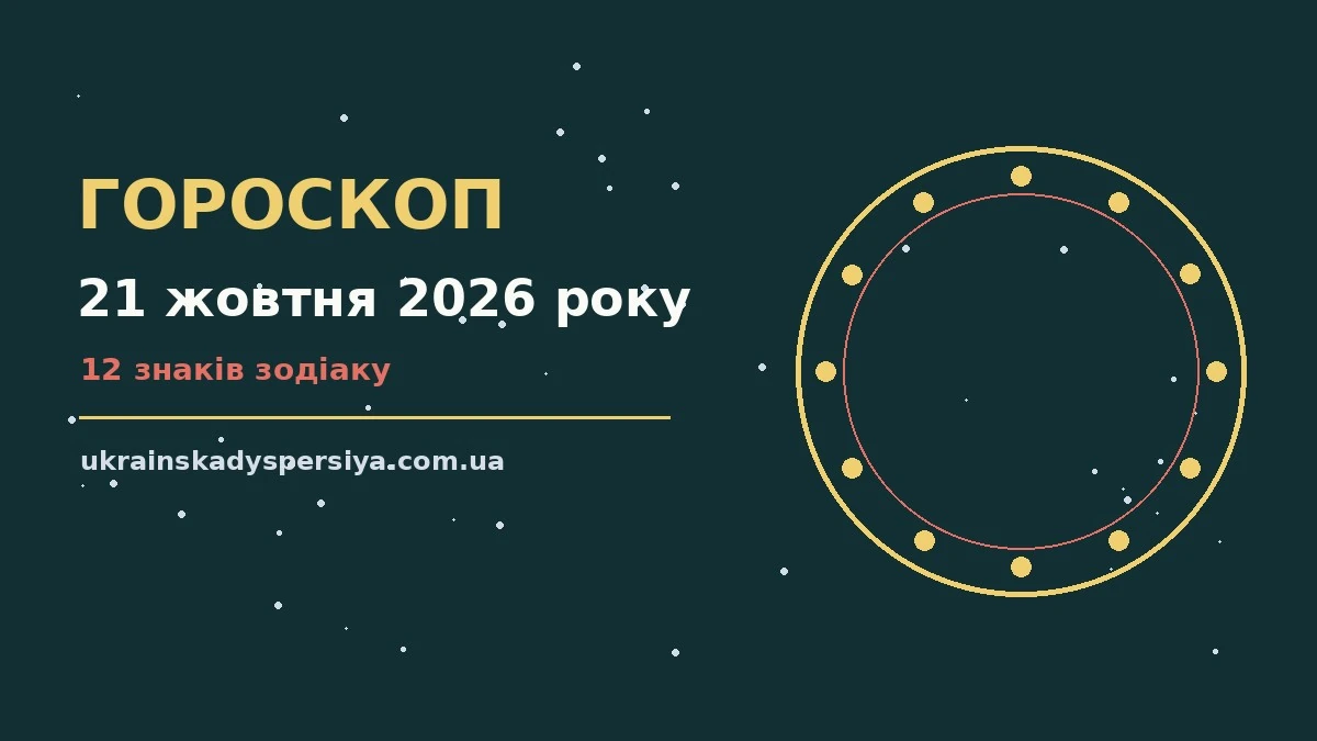 Гороскоп на 21 жовтня 2026 року: час рішень для всіх знаків для впевненого початку дня